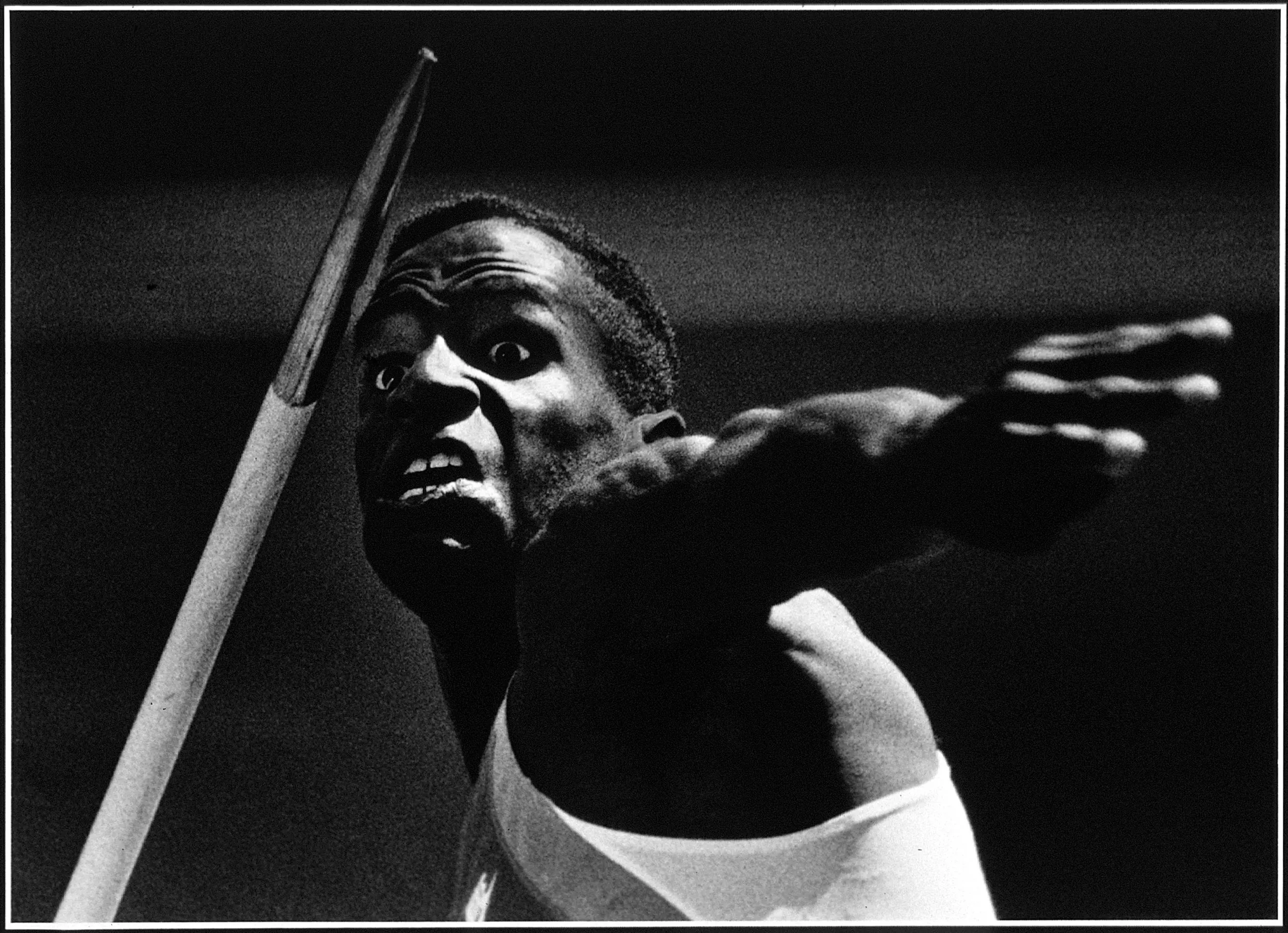 Javelin — Matt Schelton a University of Tennessee Decathlon All-American takes the last of his decathlon javelin throws during the SEC's track and field championship meet in Gainesville, Florida on Saturday, May 14, 1988.  (Photo by Stephan Savoia)  Published by The Baton Rouge Louisiana State-Times & Morning Advocate